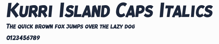Kurri Island Caps Italics