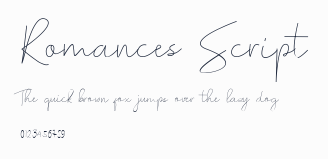 Romances Script預覽圖