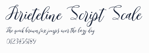 Arieteline Script Scale預覽圖