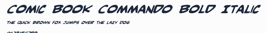 Comic Book Commando Bold Italic預覽圖