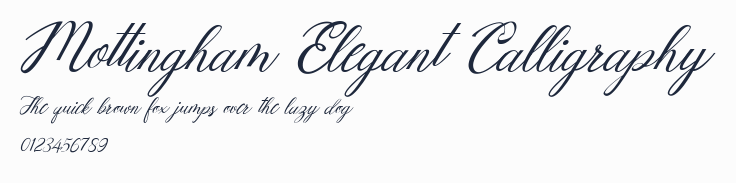 Mottingham Elegant Calligraphy