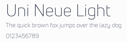 Uni Neue Light預覽圖