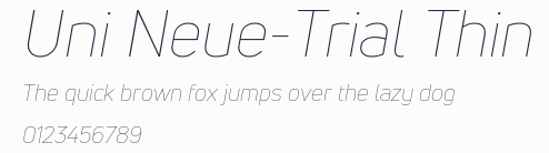 Uni Neue-Trial Thin預覽圖