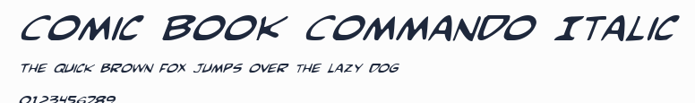 Comic Book Commando Italic預覽圖