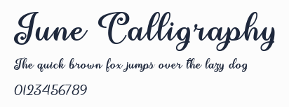 June Calligraphy預覽圖