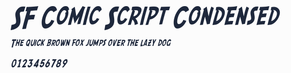 SF Comic Script Condensed預覽圖