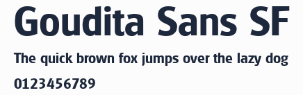 Goudita Sans SF預覽圖