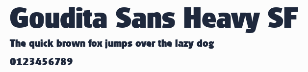 Goudita Sans Heavy SF預覽圖