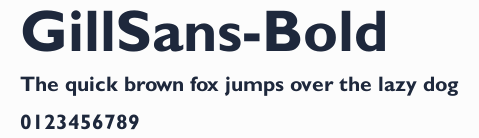 GillSans-Bold預覽圖