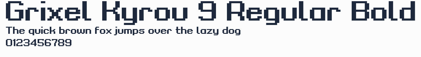 Grixel Kyrou 9 Regular Bold
