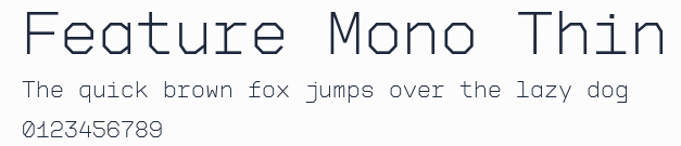 Feature Mono Thin預覽圖