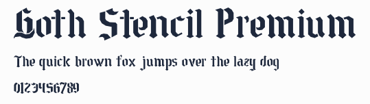 Goth Stencil Premium