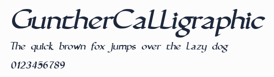 GuntherCalligraphic預覽圖