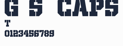 Giza Stencil CAPS預覽圖