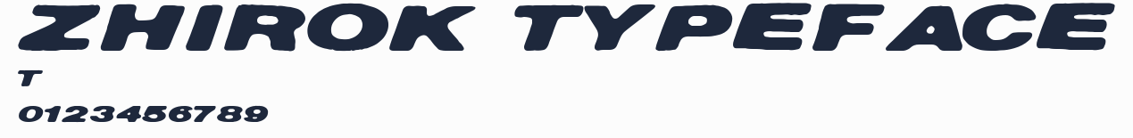 ZHIROK TYPEFACE預覽圖