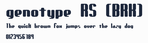 genotype RS (BRK)