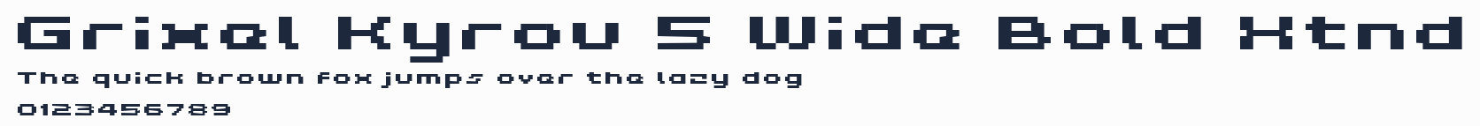 Grixel Kyrou 5 Wide Bold Xtnd