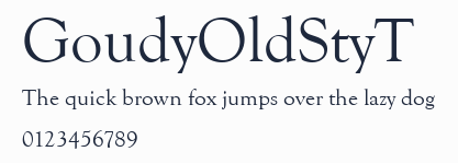 GoudyOldStyT預覽圖