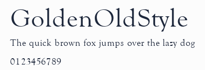 GoldenOldStyle預覽圖