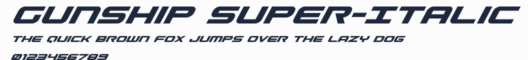 Gunship Super-Italic預覽圖