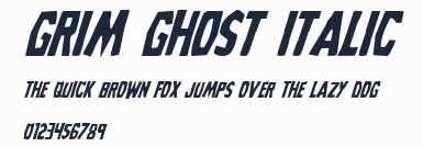 Grim Ghost Italic預覽圖