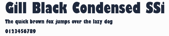 Gill Black Condensed SSi預覽圖