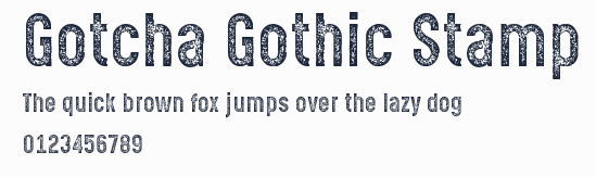 Gotcha Gothic Stamp預覽圖