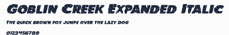 Goblin Creek Expanded Italic預覽圖