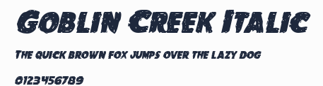 Goblin Creek Italic預覽圖