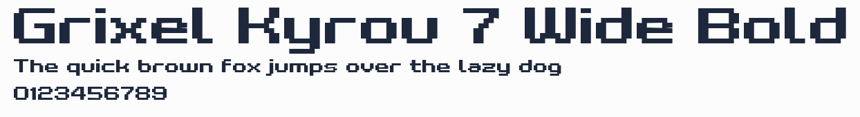 Grixel Kyrou 7 Wide Bold