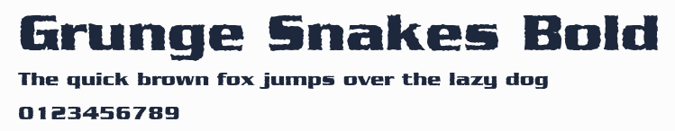 Grunge Snakes Bold預覽圖