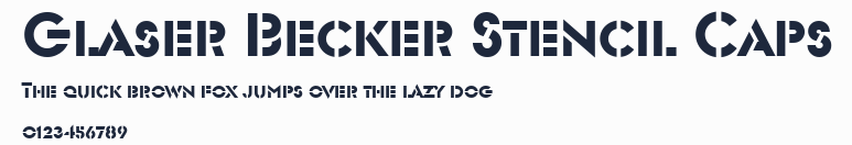 Glaser Becker Stencil Caps預覽圖