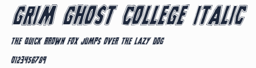 Grim Ghost College Italic預覽圖