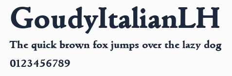GoudyItalianLH預覽圖