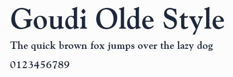 Goudi Olde Style預覽圖