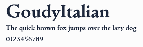 GoudyItalian預覽圖