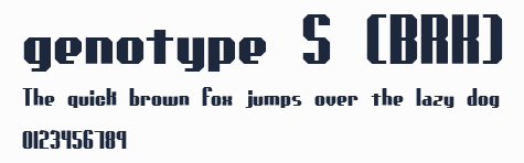 genotype S (BRK)