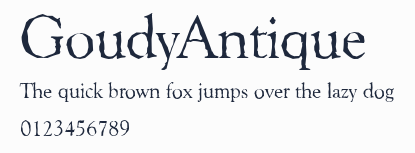 GoudyAntique預覽圖