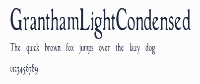GranthamLightCondensed預覽圖