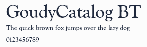 GoudyCatalog BT預覽圖