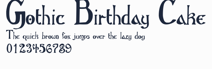 Gothic Birthday Cake