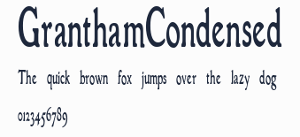 GranthamCondensed預覽圖