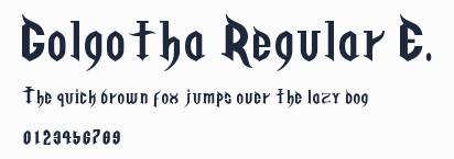 Golgotha Regular E.預覽圖