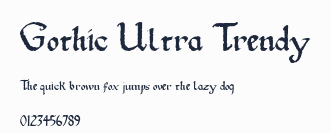Gothic Ultra Trendy預覽圖