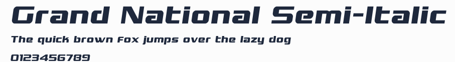 Grand National Semi-Italic預覽圖