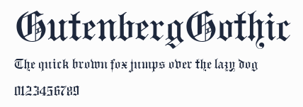 GutenbergGothic預覽圖