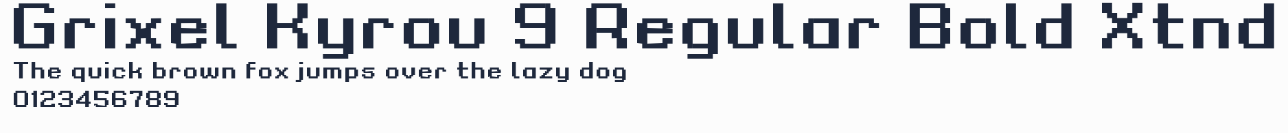 Grixel Kyrou 9 Regular Bold Xtnd