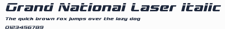 Grand National Laser Italic預覽圖