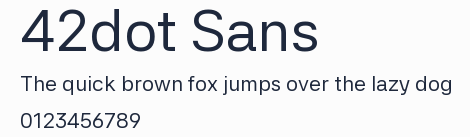 42dot Sans預覽圖