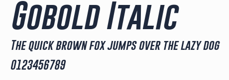 Gobold Italic預覽圖